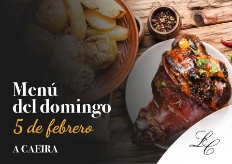 Menú del domingo 5 de febrero
