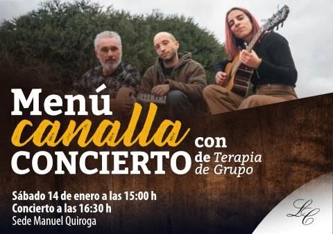 Comida con Concierto de "Terapia de Grupo"