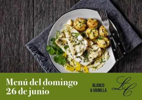 Menú domingo 26 de junio
