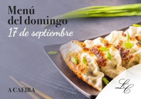 Menú del domingo 17 de septiembre en A Caeira