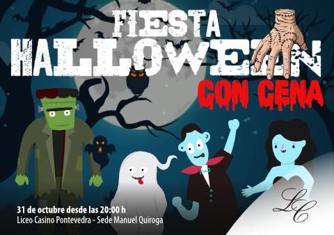 Fiesta de Halloween con cena