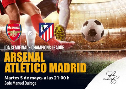 Arsenal Vs Atlético Madrid en el Café Liceo