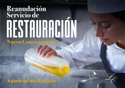 Reanudación del servicio de restauración. Nuevo concesionario.
