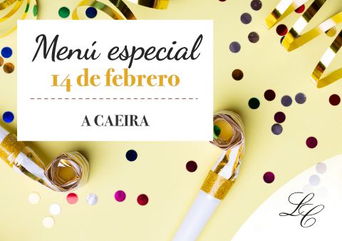 Menú 14 de febrero en A Caeira