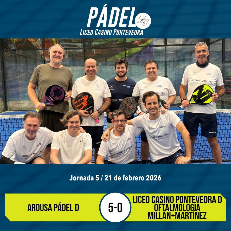 Resultado de la Liga Gallega de Pádel_Equipo Maculino D