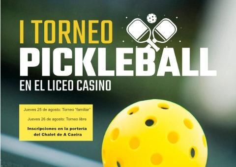 Torneos de Pickleball 25 y 26 de agosto