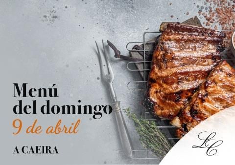 Menú domingo 9 de abril en A Caeira