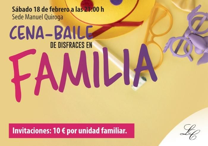 Cena Baile de Disfraces en Familia