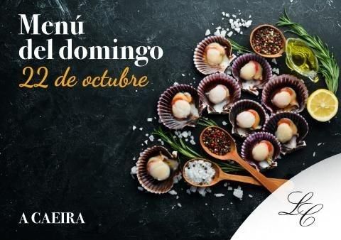 Menú del domingo 22 de octubre en A Caeira
