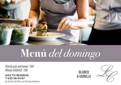 Menú domingo 20 de febrero