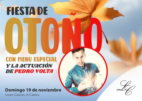 Fiesta de Otoño con la actuación de Pedro Volta