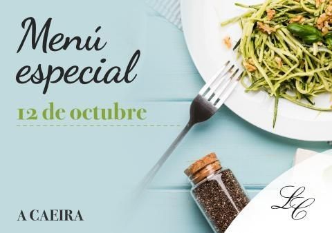 Menú del 12 de octubre en A Caeira