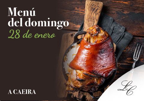 Menú domingo 28 en A Caeira