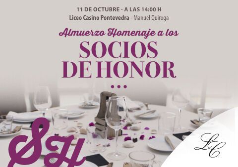 Homenaje a los Socios de Honor