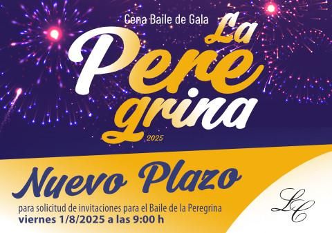 Nuevo plazo de solicitud de invitaciones Peregrina 2025
