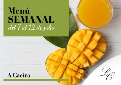 Menú semanal del 7 al 12 de julio de 2025