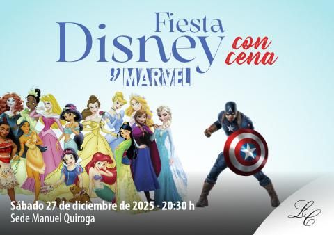 Fiesta de Disney y Marvel, con cena